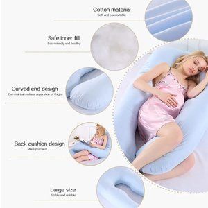 COPY - U-SHAPED ORGANIC COTTON PREGNANCY PILLOW